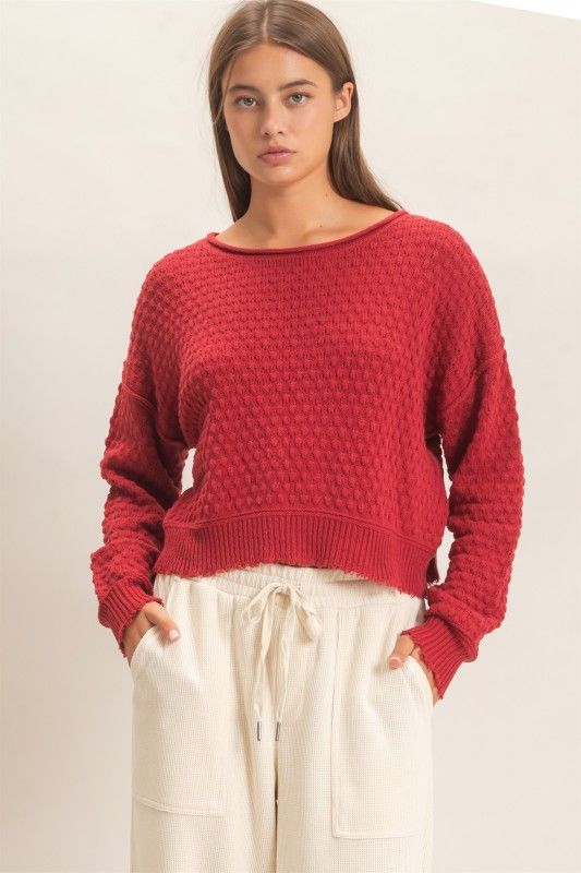 Poppi Sweater-Red