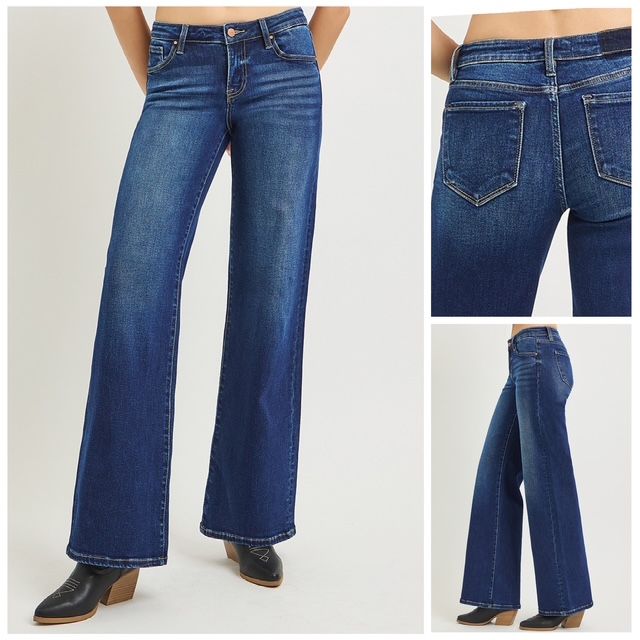 Dana Dark Lo Rise Wide Leg