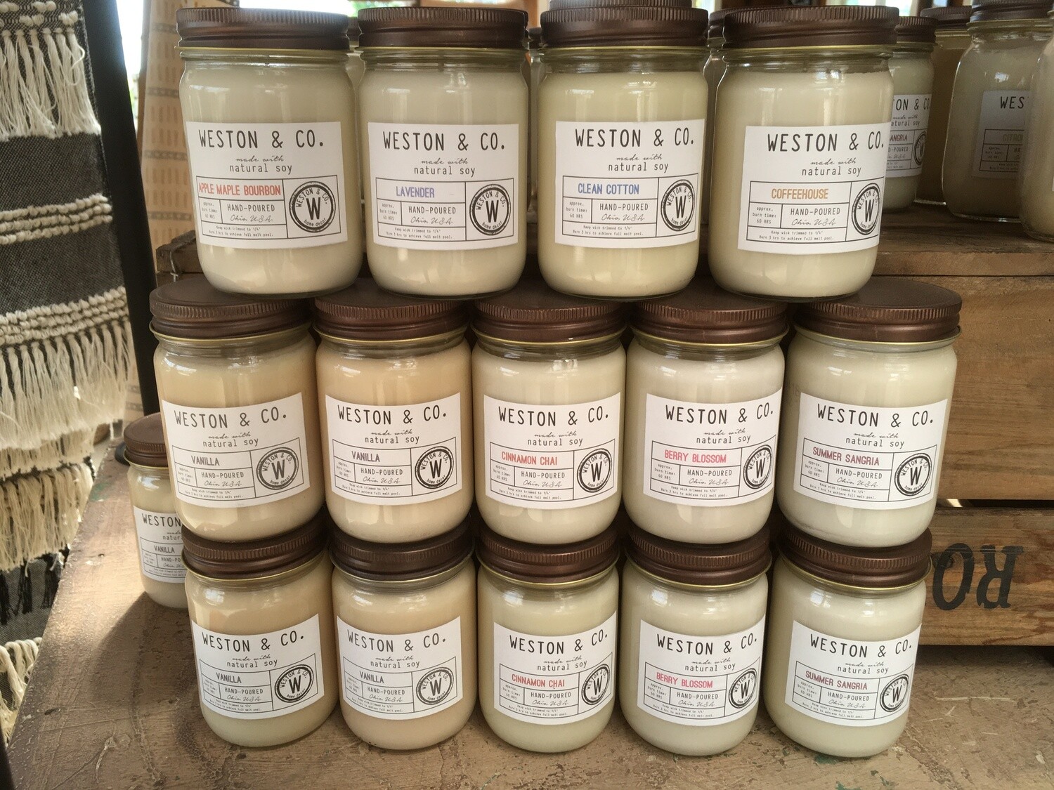 Soy Candle Cranberry Woods Scent (10 oz jar) $16.50