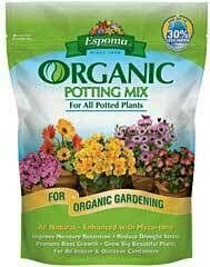 Potting Mix Espoma Organic (8 quart bag) $11.99