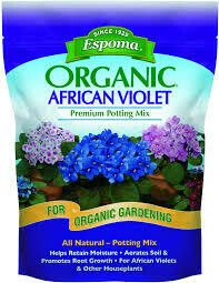 African Violet Mix Espoma Organic (4 quart bag) $7.99