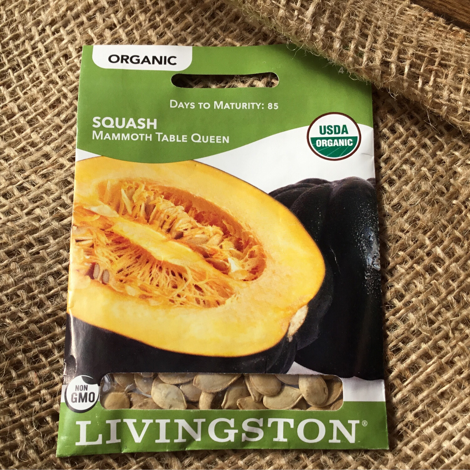 (Seed) Organic Squash Mammoth Table Queen $3.79