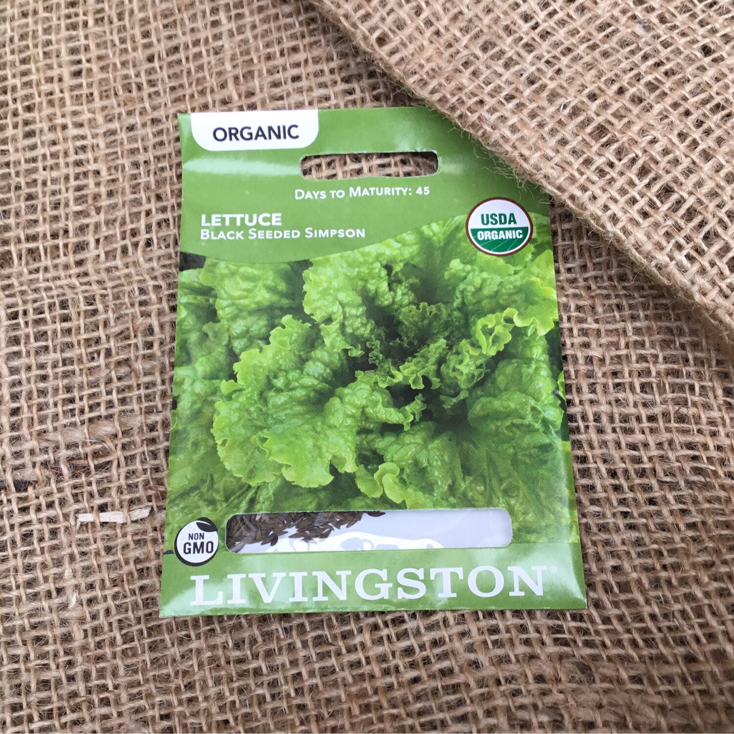 (Seed) Organic Lettuce Black Seeded Simpson $3.79