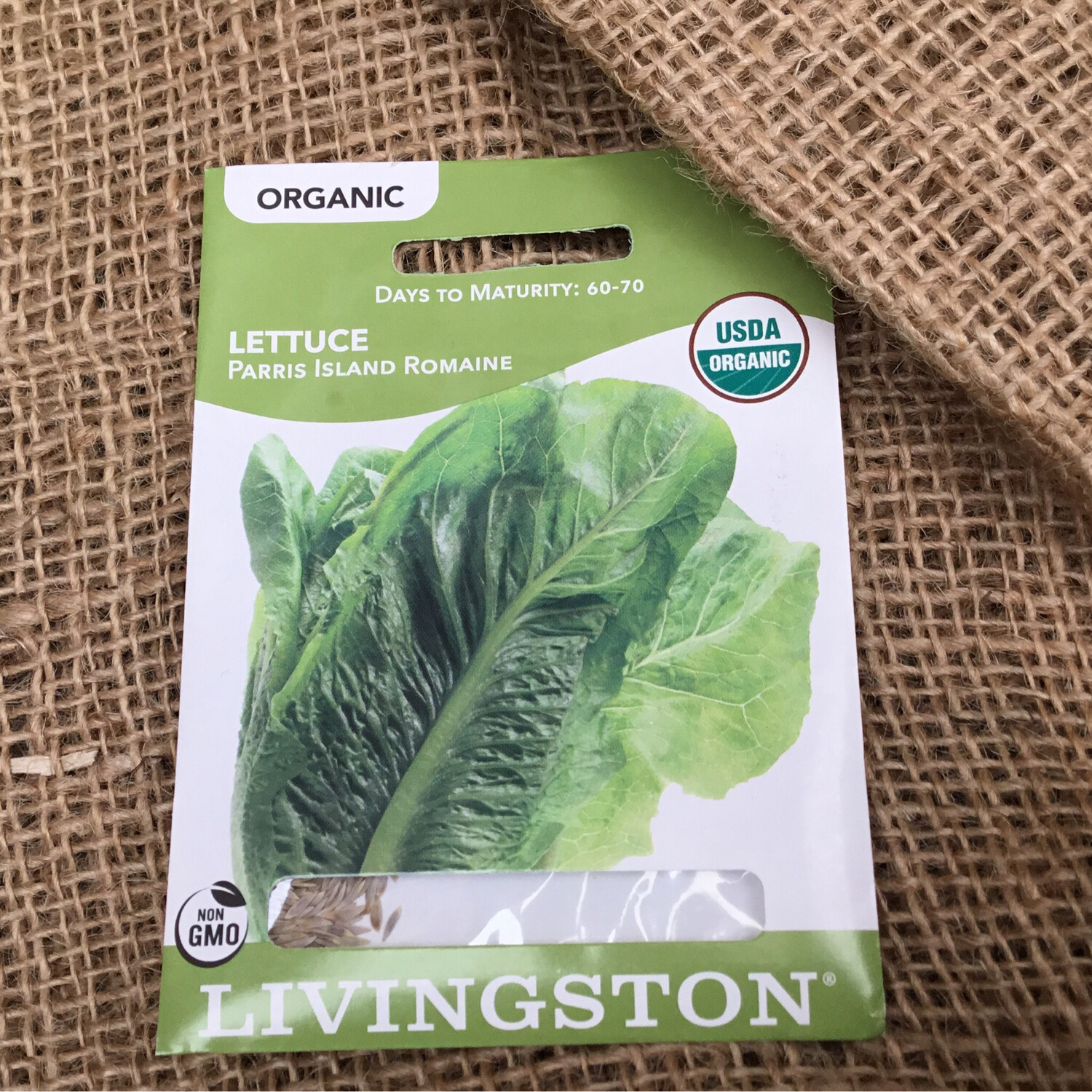 (Seed) Organic Lettuce Parris Island Romaine $3.79