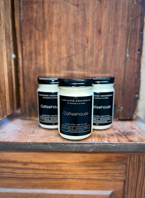 Soy Candle Coffeehouse Scent (12 oz jar) $16.50