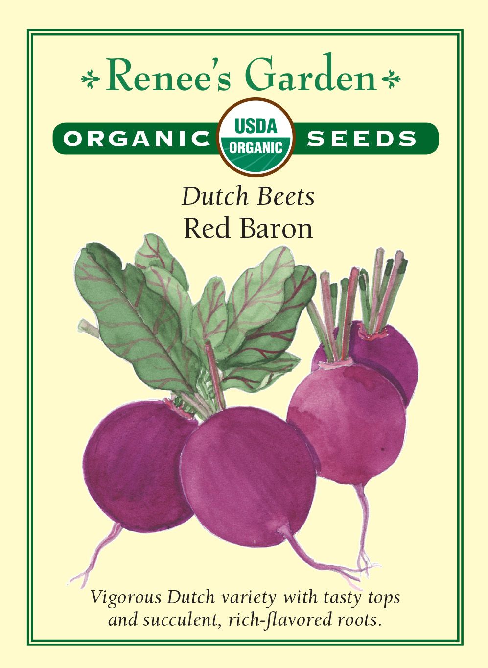 (Seed) Beet Red Baron Organic $4.89