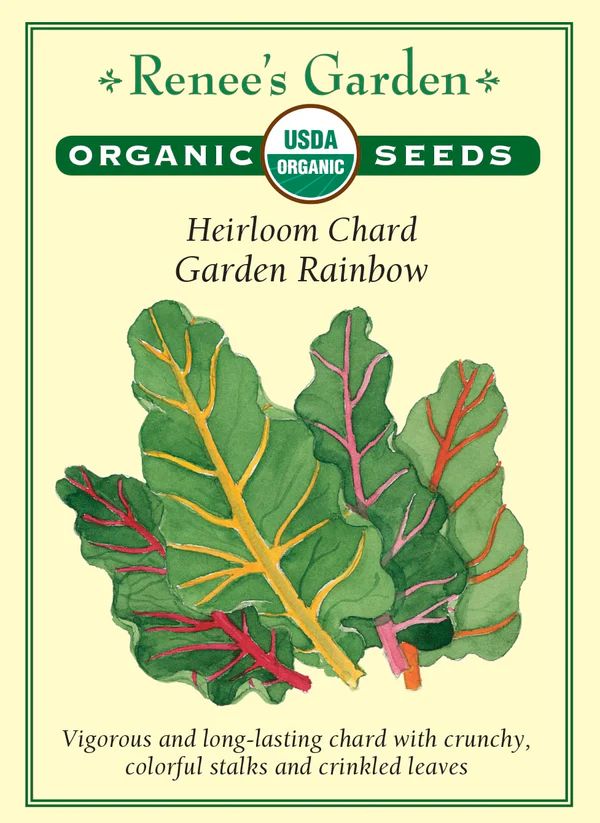 (Seed) Chard Garden Rainbow Organic $4.89