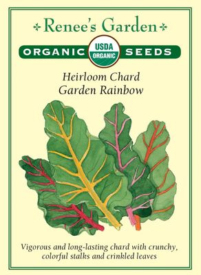 (Seed) Chard Garden Rainbow Organic $4.89