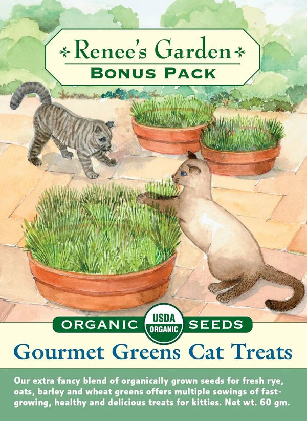 (Seed) Bonus Pack Cat Treats Gourmet Mixed Green Organic $8.99