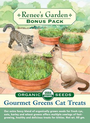 (Seed) Bonus Pack Cat Treats Gourmet Mixed Green Organic $8.99