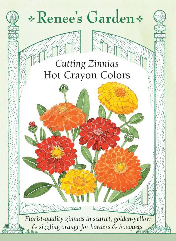 (Seed) Zinnia Hot Crayon Colors $2.99
