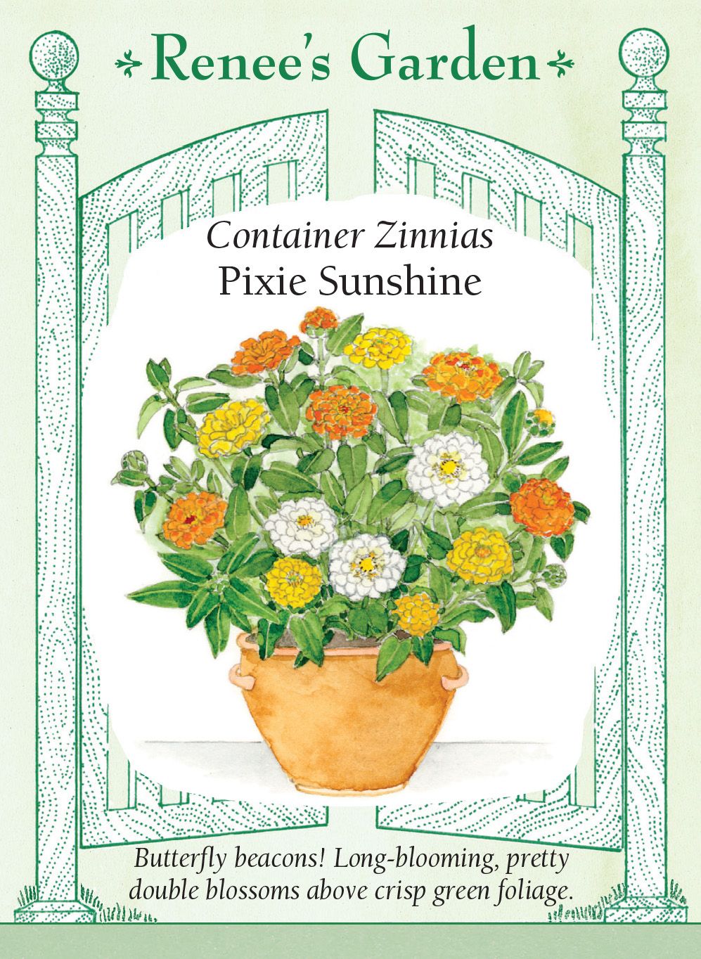 (Seed) Zinnia Pixie Sunshine Container $3.39