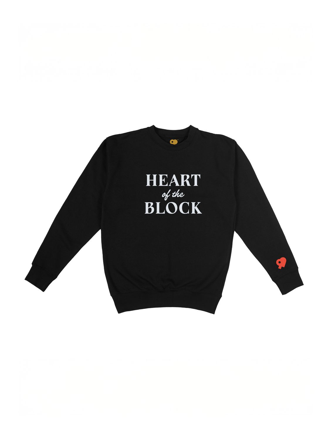 Heart of the Block Core Crewneck — Black