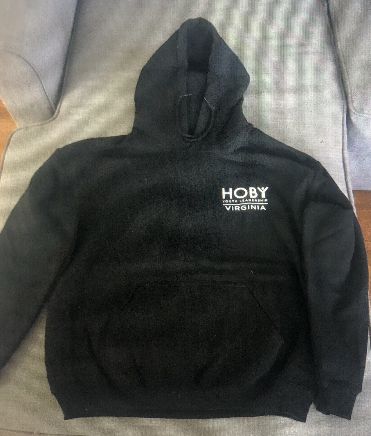 HOBY VA Black Hooded Sweatshirt