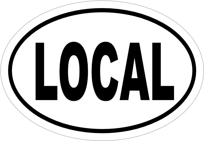 Local Oval Decal