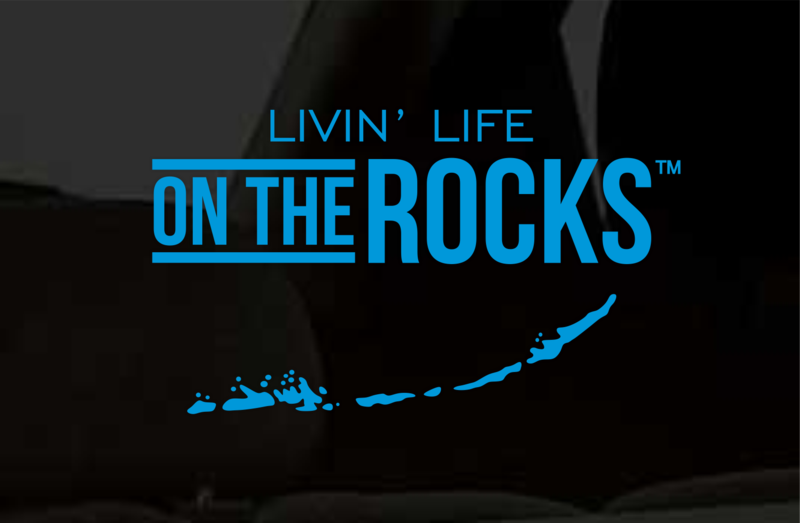 Caribbean Blue Signature Livin&#39; Life on the Rocks™ Auto Decal