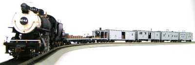 MRRHQ Custom Roundhouse/Walthers UP Work Train w/Custom Harriman 4-6-0 Survivor #1242 Replica Locomotive HO Scale