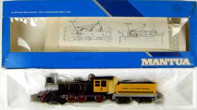 Mantua 308-08 Rogers D&RGW 4-6-0 Ten Wheeler "Dixie Bell" Locomotive HO Scale