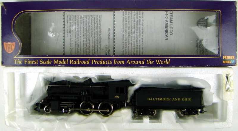 IHC Premier M804 B&amp;O 4-4-0 "Modern" American Locomotive HO Scale