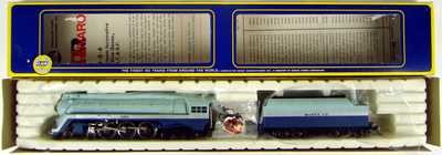 AHM5196B AT&SF #3460 "Blue Goose" Streamlined 4-6-4 Hudson Locomotive HO Scale