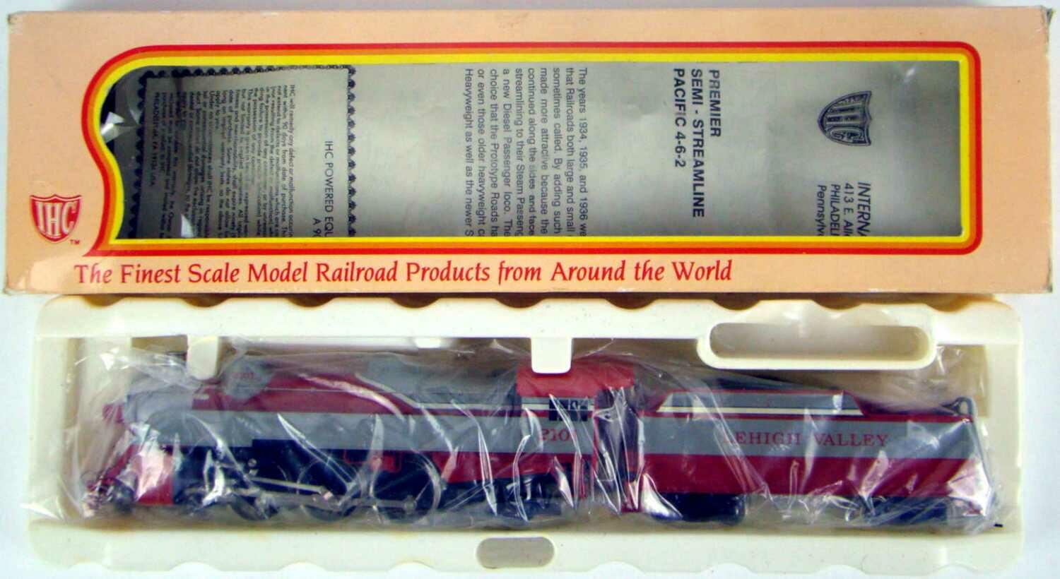 MINT Upgraded IHC Premier M9854 Lehigh Valley K Class &quot;John Wilkes&quot; Semi-Streamlined 4-6-2 Locomotive HO Scale