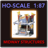 HO Scale Model Midway Structures &amp; Attractions 1:87