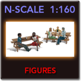 N Scale Model Figures 1:160