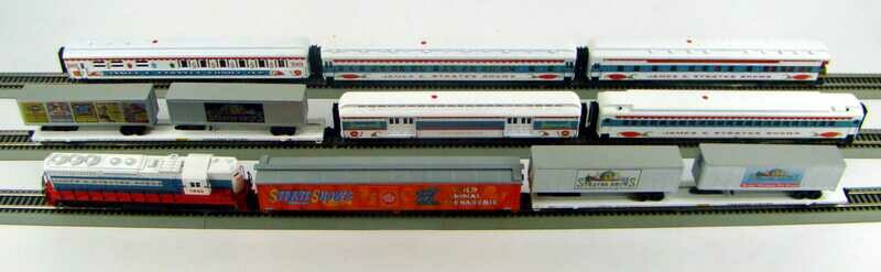 MRRHQ Custom James Strates Shows &quot;SUPER STRATES EXPRESS&quot; Circus Train Set HO Scale