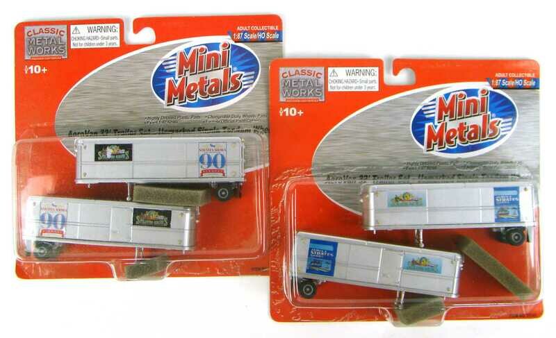 Set of 4 Classic Metal Works Custom James Strates Shows 32&#39; Trailers