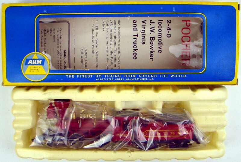 AHM 5072 V&amp;TRR 2-4-0 "Super" Bowker Locomotive HO Scale