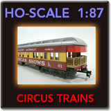 MRCHQ Collectible HO Scale Model Circus Trains 1:87