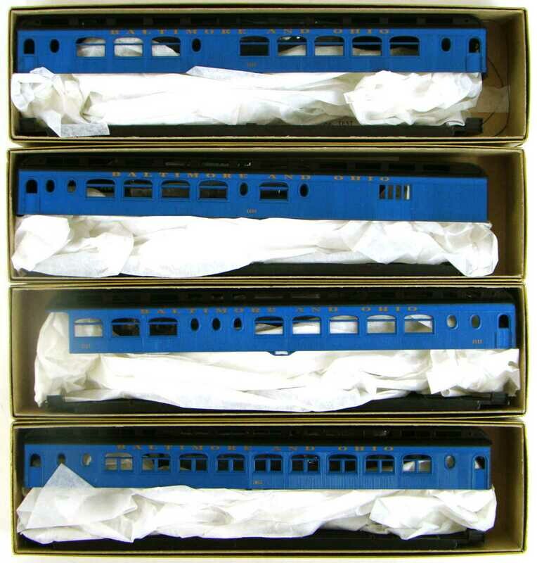 Roundhouse 60816-46 4-Coach B&amp;O 85&#39; Pullman Palace Kit Set HO Scale