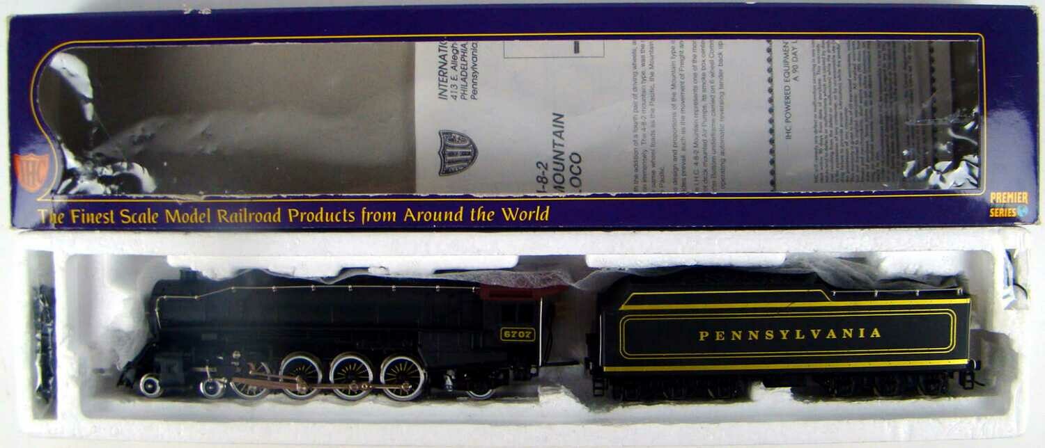 IHC Premier M926 Pennsy Class M1a 4-8-2 Mountain Locomotive #6707 HO Scale