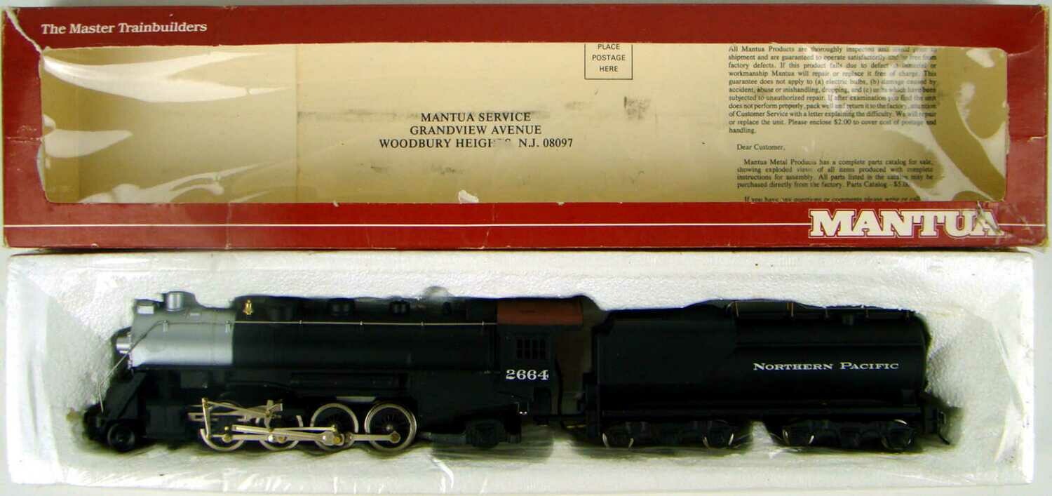 Mantua Classics Series 312-061 Northern Pacific 2-8-2 Mikado Locomotive w/Vandy Tender HO Scale