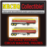 MRCHQ Collectible HO Scale Model Vehicles, Circus Wagons and Figures 1:87