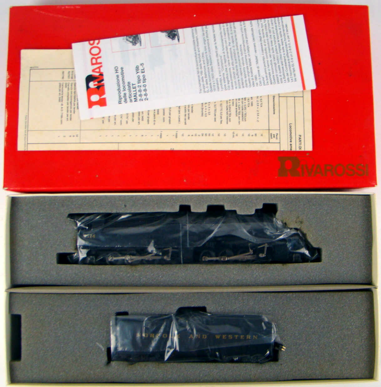 Rivarossi 1593 N&W Y6b 2882 "Super" Mallet 2174 HO Scale