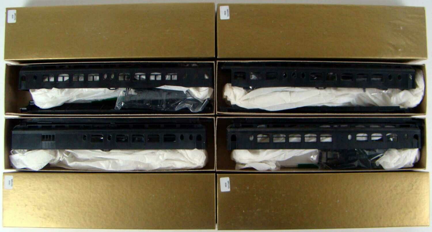 Roundhouse 6081-84 Undecorated 4 Coach 85&quot; Pullman Palace Kit Set HO Scale