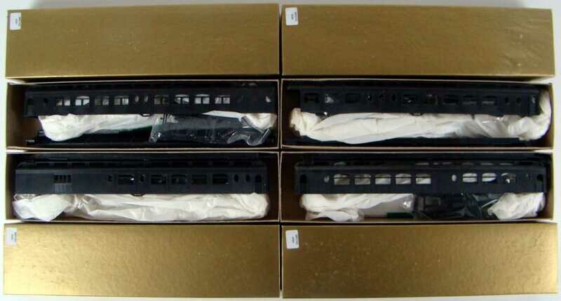 Roundhouse 6081-84 Undecorated 4 Coach 85&quot; Pullman Palace Kit Set HO Scale