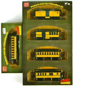 Athearn/Roundhouse 84306/84286 Virginia & Truckee Complete 5-Coach 34' Overton Set HO Scale
