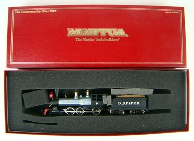 Mantua 346-097 D.S.P.&P. 4-6-0 Dixie Bell Locomotive HO Scale