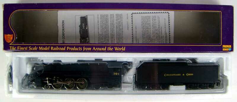 IHC Premier 23005 C&amp;O Class L-2 4-6-4 Hudson Locomotive #301 HO Scale