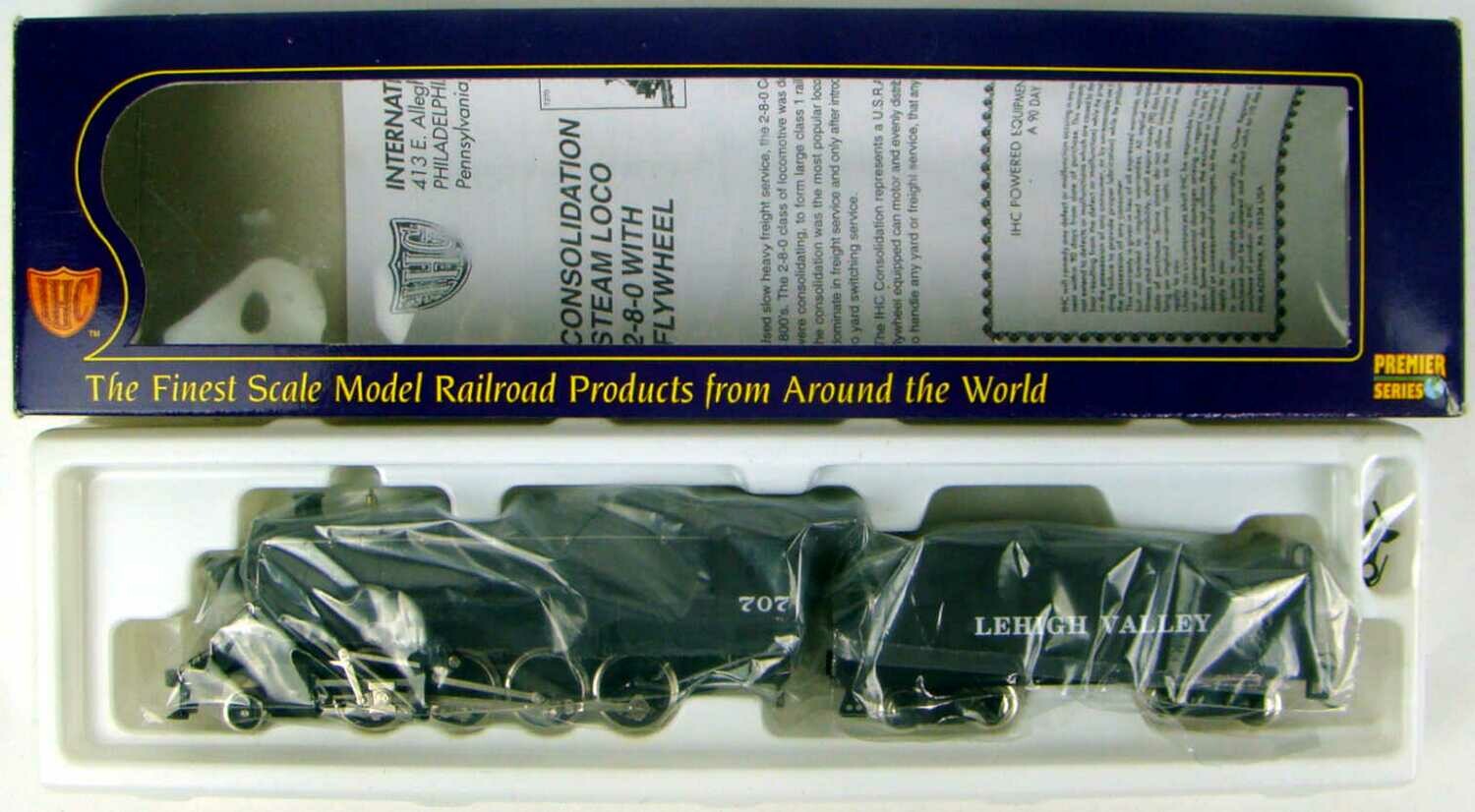 IHC Premier M9520 Lehigh Valley Class M-35 2-8-0 Consolidation Locomotive #707 HO Scale