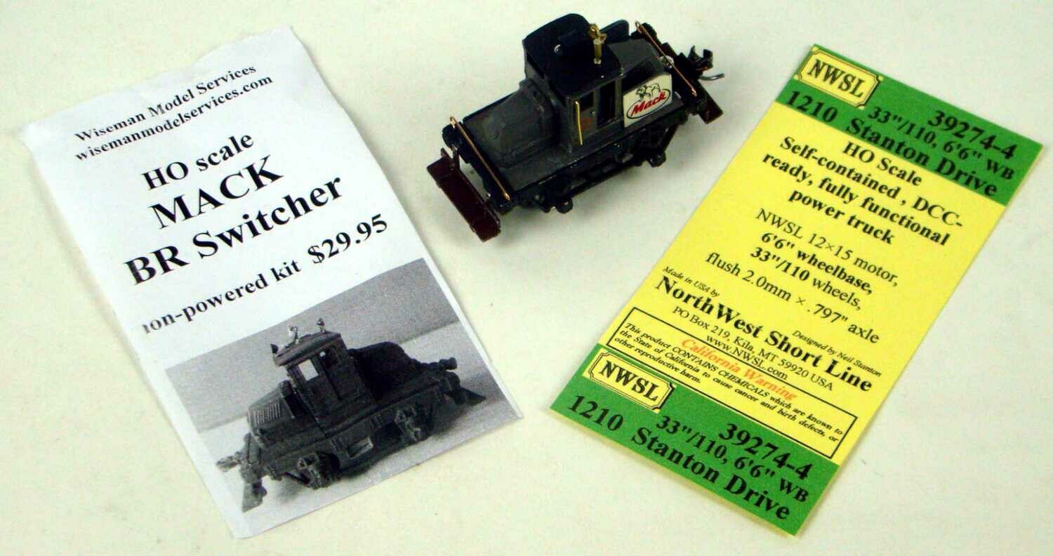 MRRHQ Custom Powered Wiseman Models Mack BR Yard Switcher Locomotive #2 HO Scale