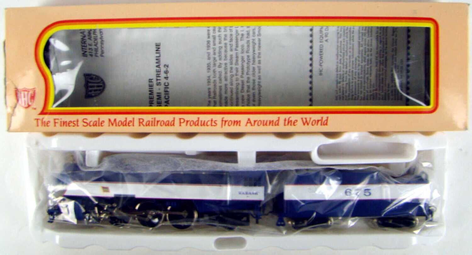 IHCM9859 Wabash Class F-1 4-6-2 Semi-Streamlined Heavy Pacific Locomotive #675 HO Scale