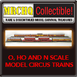 O, HO and N Scale Model Circus Trains