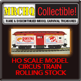 HO Scale Model Circus Train Rolling Stock 1:87