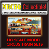 HO Scale Model Circus Train Sets 1:87