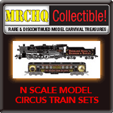N Scale Model Circus Train Sets 1:160
