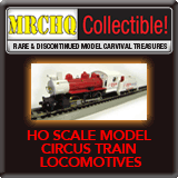 HO Scale Model Circus Train Locomotives 1:87
