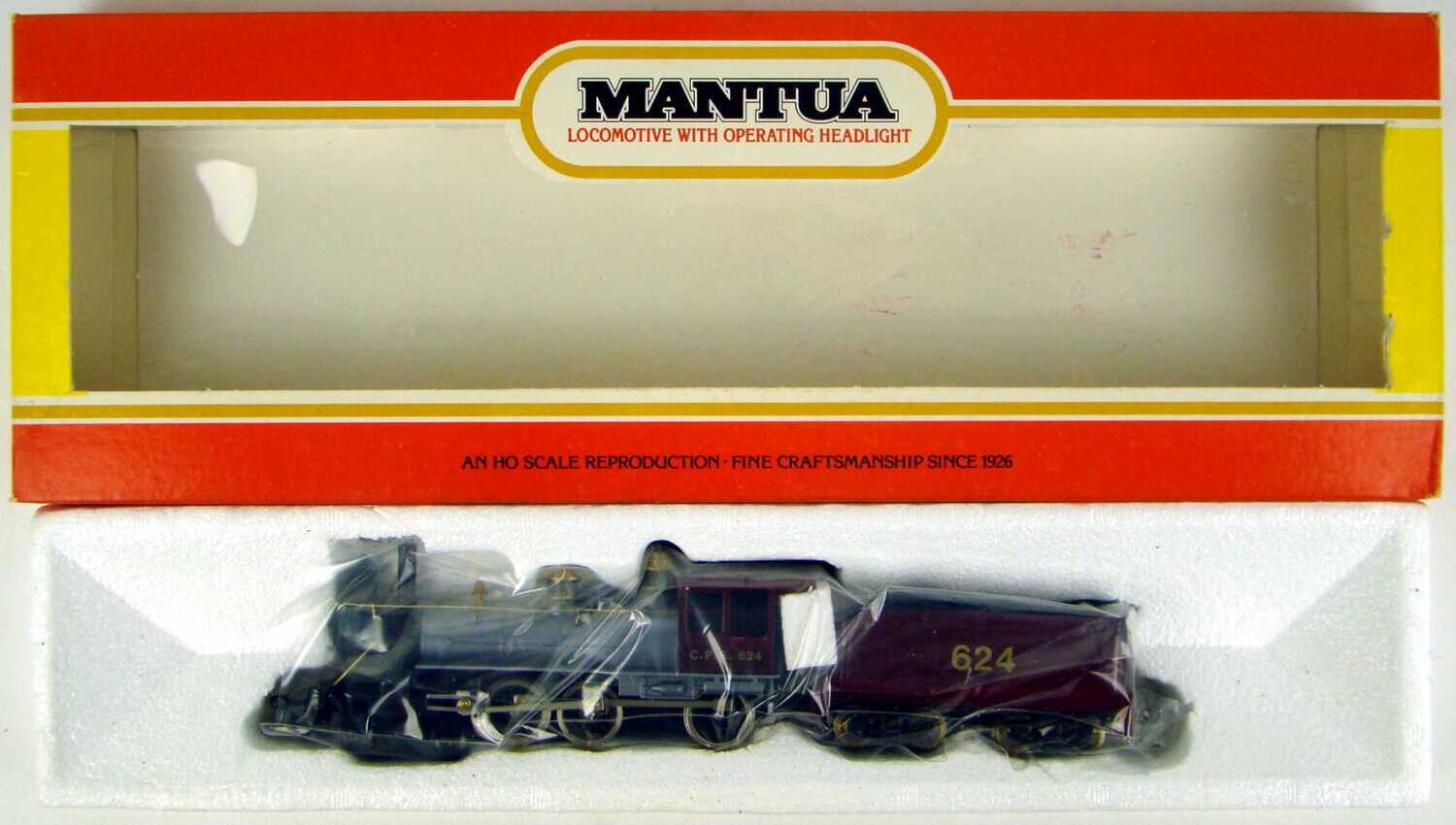 Mantua 308-80 Canadian Pacific Class D-10 4-6-0 Ten Wheeler #624 "Dixie Bell" Locomotive HO Scale